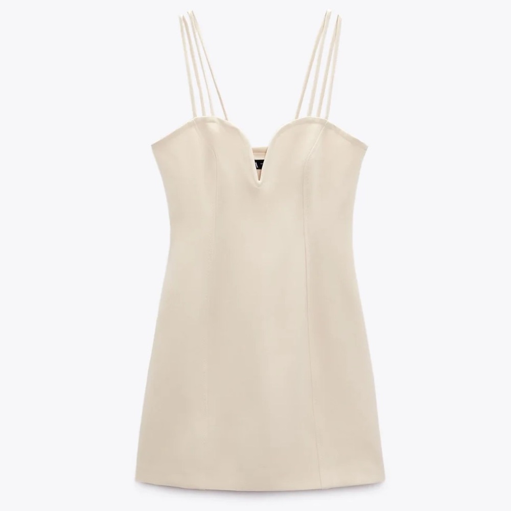 Wedding Dress ZARA Party Birthday Anniversary Date Dinner Bridesmaid Bride - Picture 3 of 4